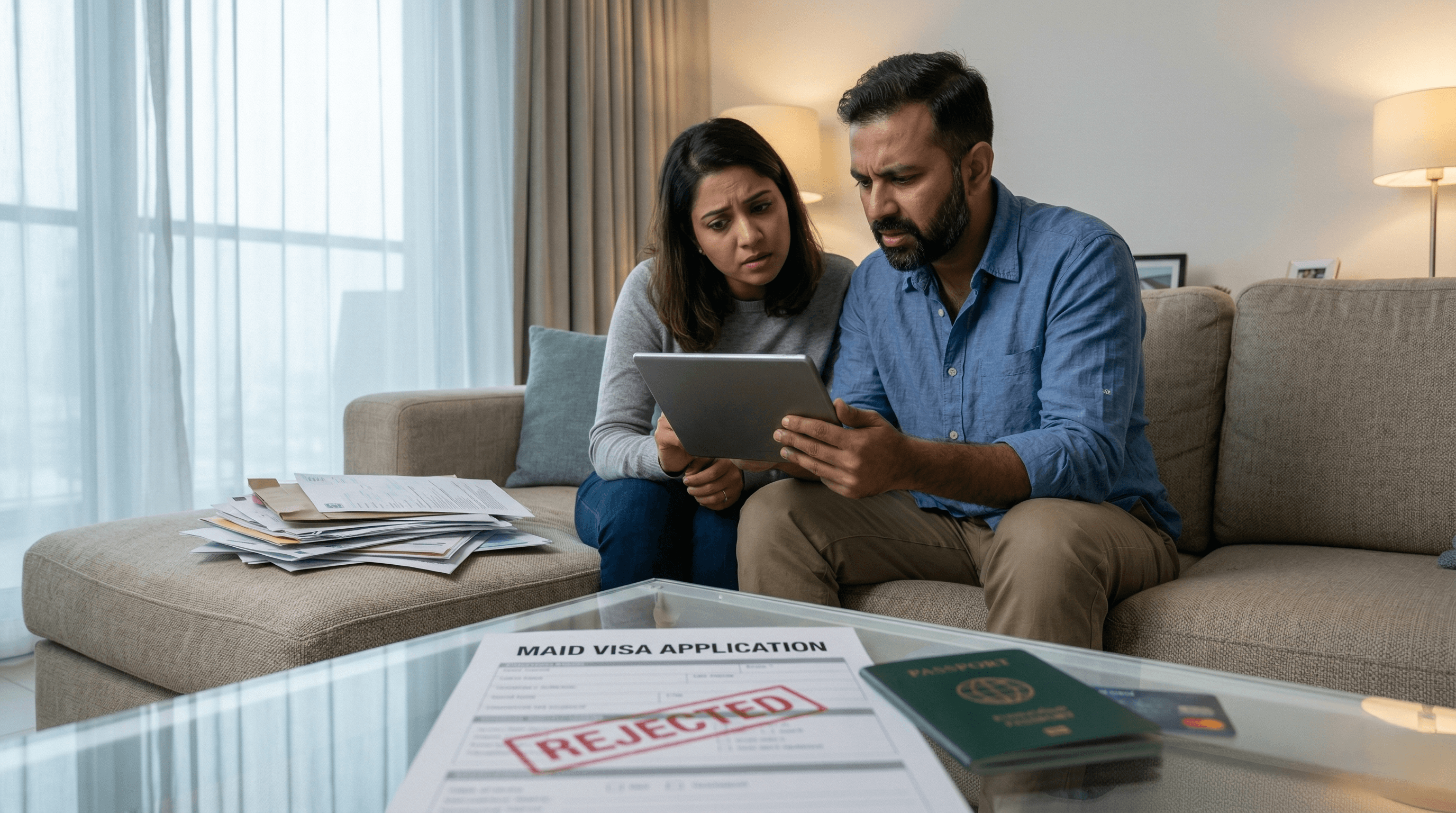 maid visa rejected Dubai nationality